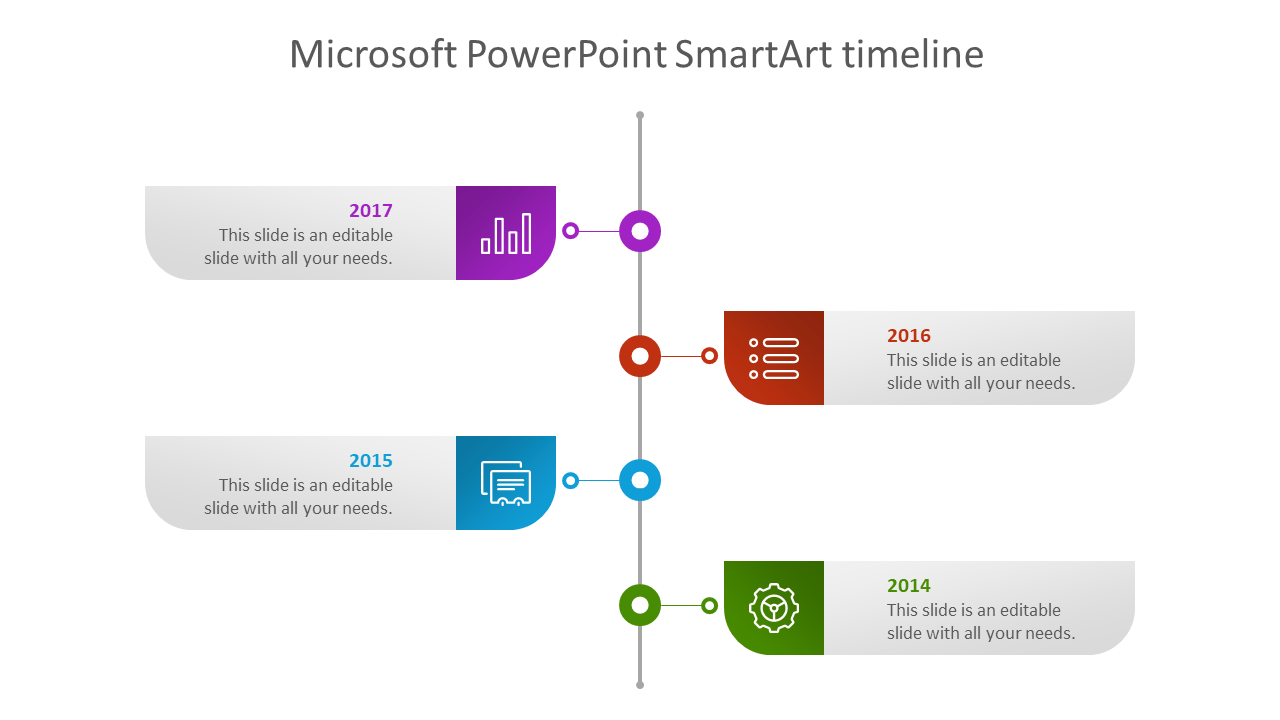 microsoft powerpoint smartart timeline